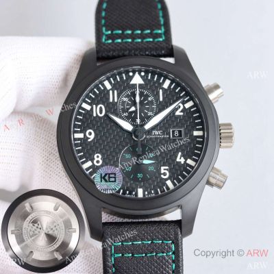 Swiss Made IWC Pilot's Watch Chronograph AMG Edition 44.5mm Black Dial